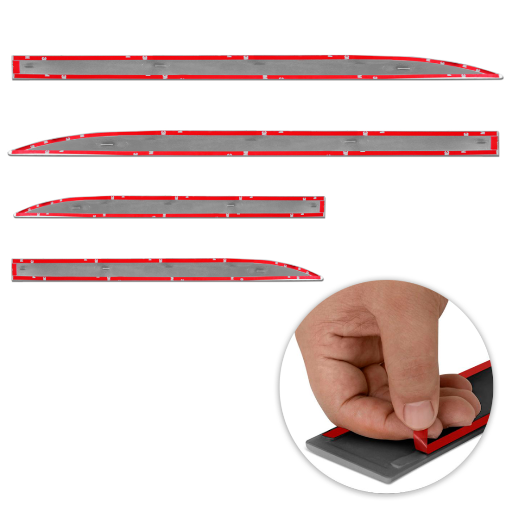 Jogo de Friso Lateral T-Cross 2018 a 2024 Preto Texturizado