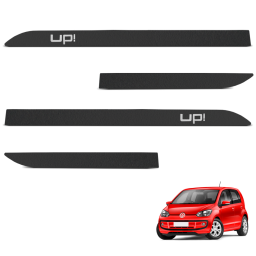 Jogo de Friso Lateral Up 2014 a 2021 Preto Texturizado