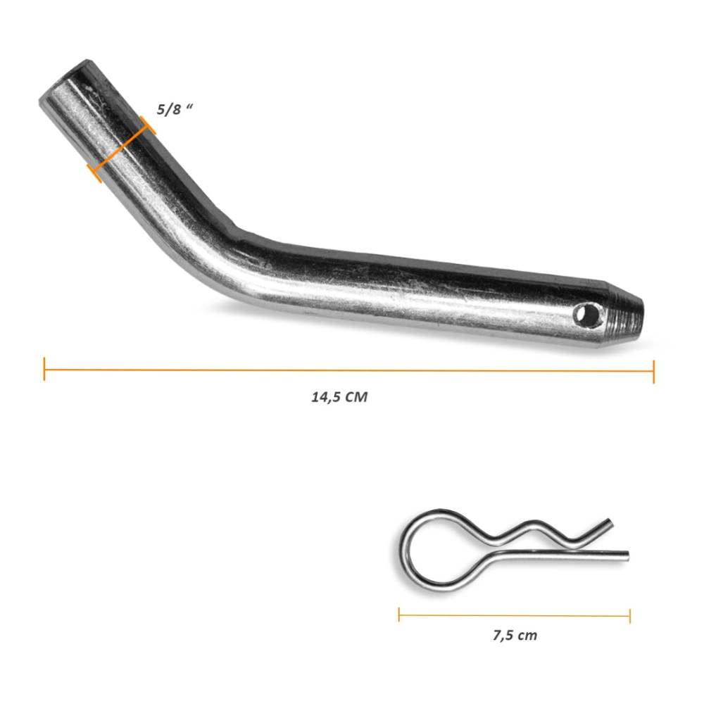 Kit Pino e Grampo Ponteira de Engate Removível Reboque Keko