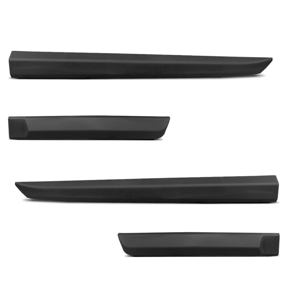 Jogo de Friso Lateral S10 CD 2012 a 2025 Preto Modelo Original